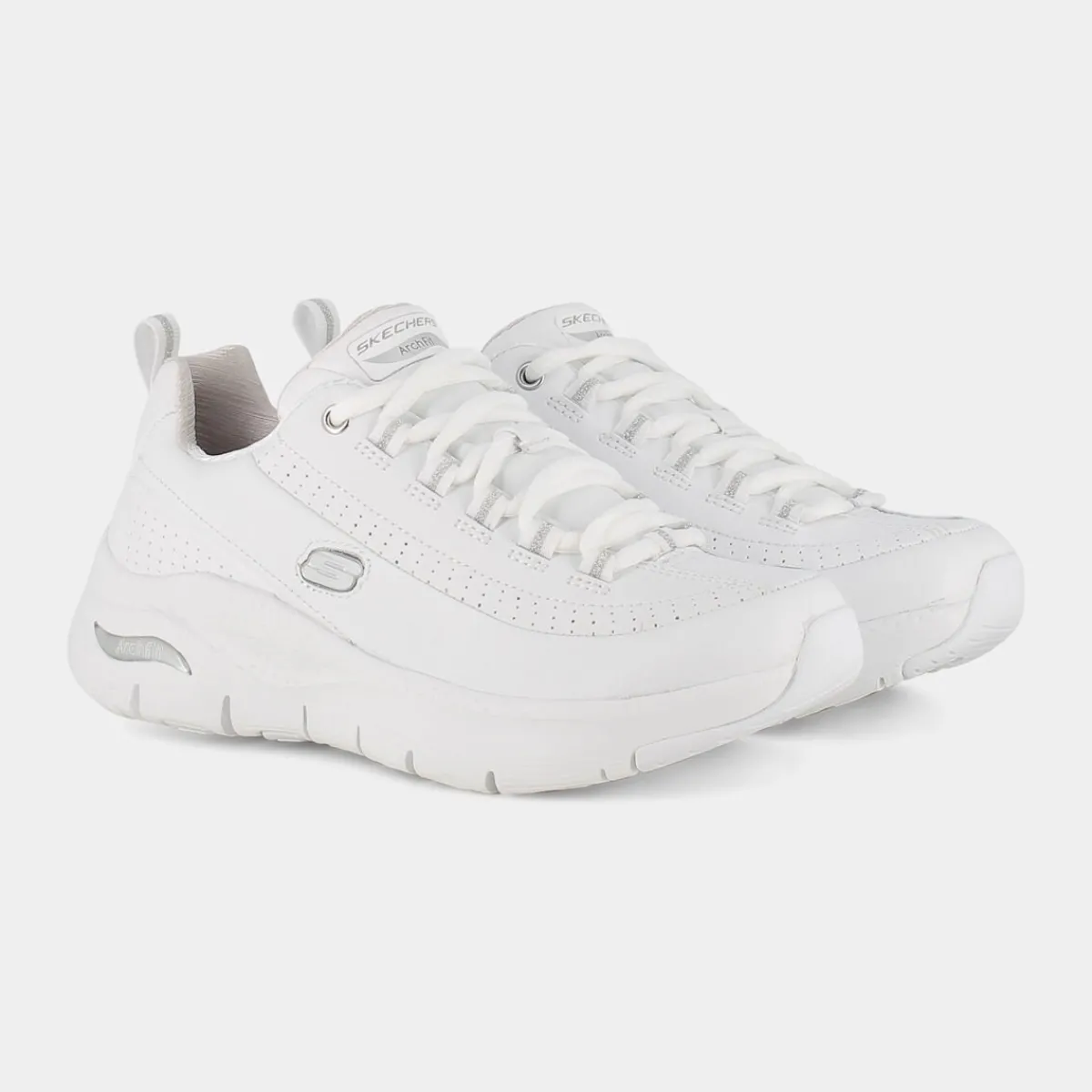 149146ARCH FITWhite/ Silver / White- SPORTIVE^SKECHERS Outlet