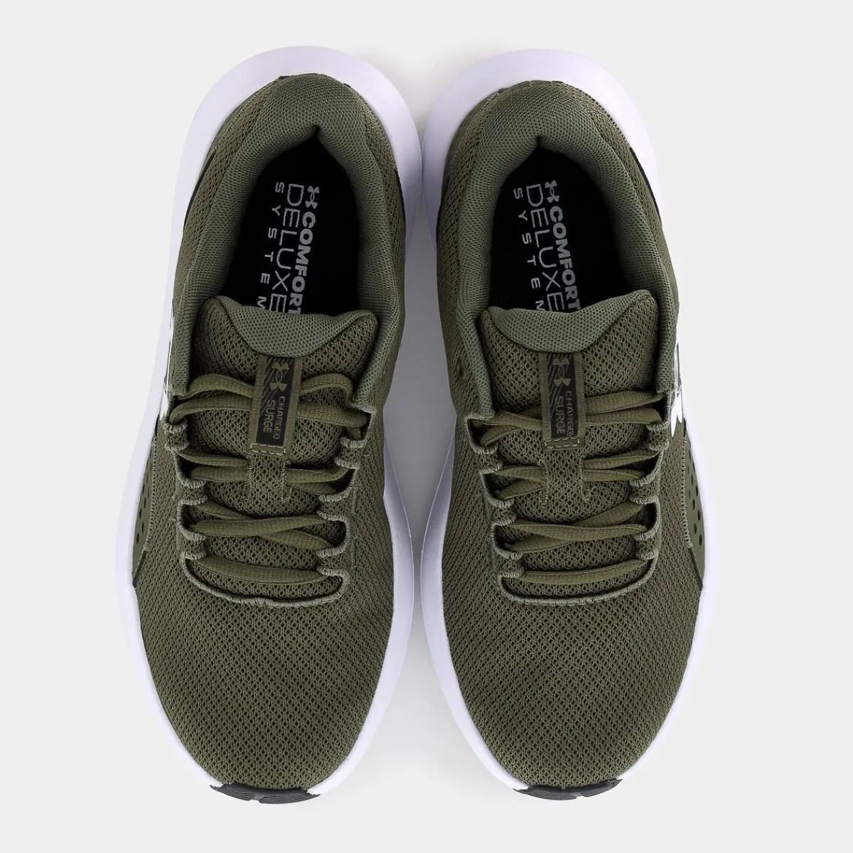 3027000CHARGED SURGE 4MARINE OD GREEN/WHITE- SPORTIVE^UNDER ARMOUR Shop