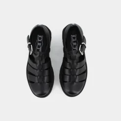 CLW362600SANDAL W LEATHER BLACK- STRINGATE^CULT Shop