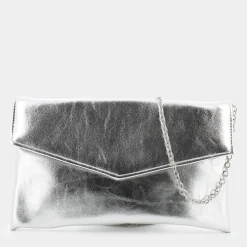 EG-I24-03SILVER- CLUTCH^SHEEN Flash Sale
