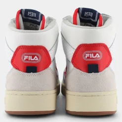 FFM0256sevaro midWhite- Red- SPORTIVE^FILA Clearance