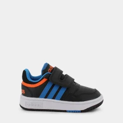 GZ1941HOOPS 3.0 CF Icore black/blue rush/impact orange- PRIMI PASSI^ADIDAS Shop