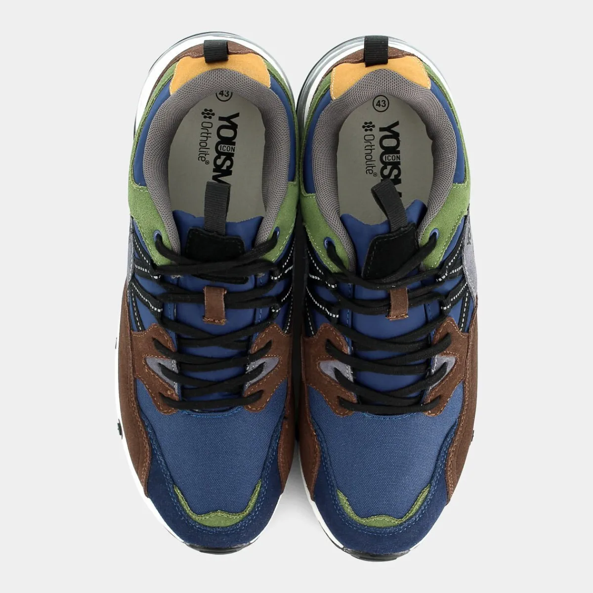 HZ-I23U-05-VERDE//BLU- SNEAKERS^YOUSM Shop