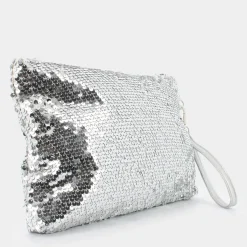 JI-E24-100-SILVER- CLUTCH^SHEEN Best Sale