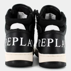 JZ430019SEPIC JR MID BOY 4BLACK WHITE- SNEAKERS^REPLAY Best