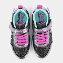 303752LINFINITE HEART LIGHTSBLACK ROCK GLITTER/TURQUOISE- SPORTIVE^SKECHERS Store