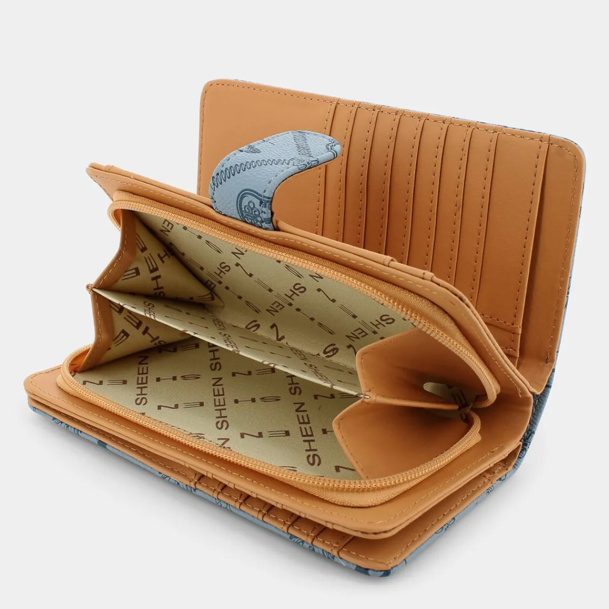 LJ-E24-100-CELESTE-CREMA- PICCOLA PELLETTERIA^SHEEN Outlet