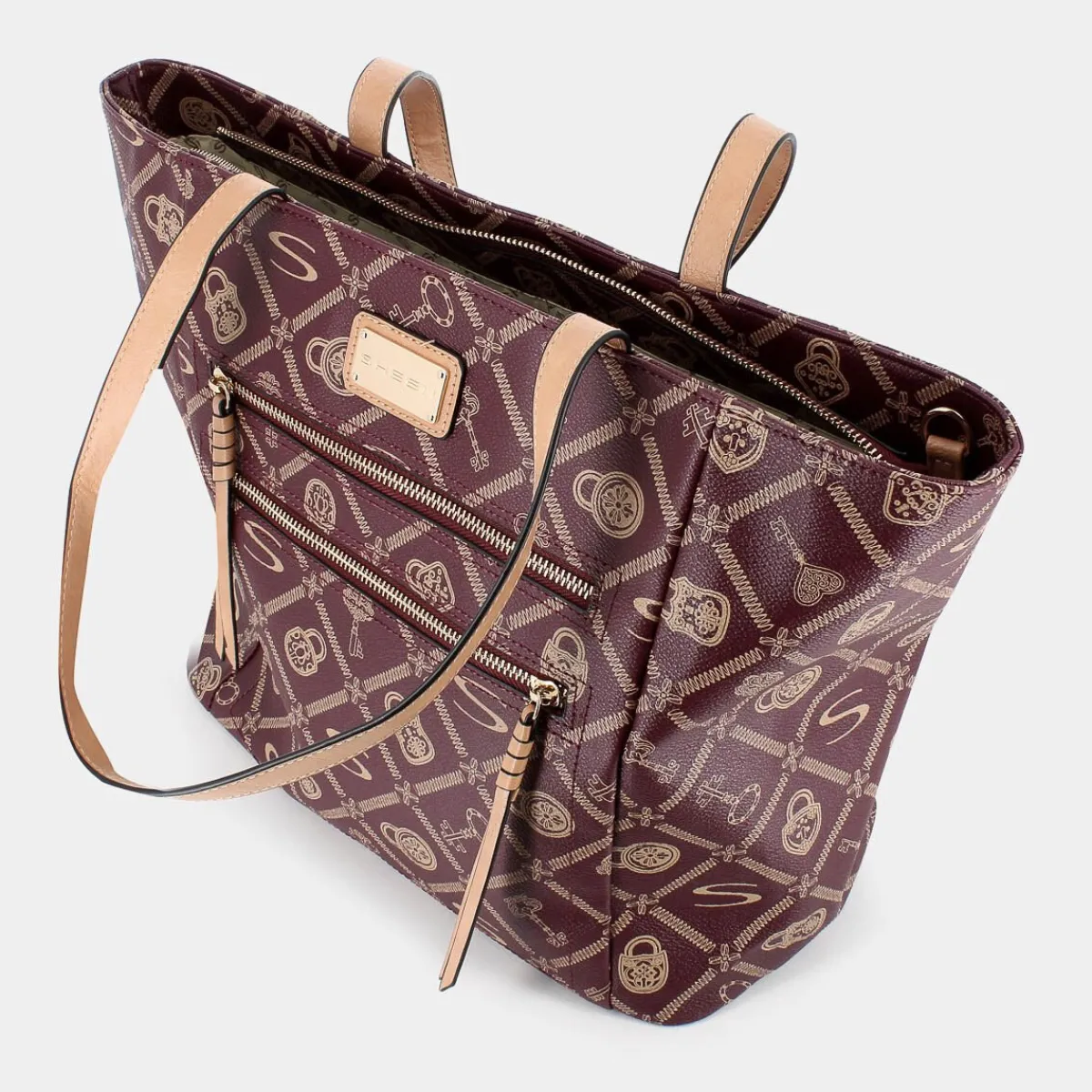 LJ-I24-001-BORDEAUX-CREMA- BORSE^SHEEN Shop