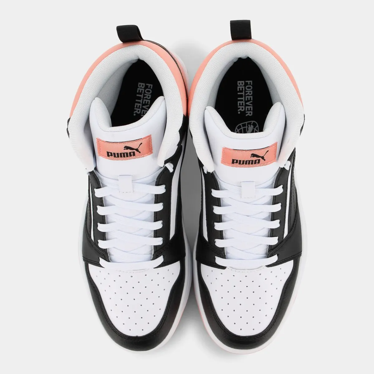 393831REBOUND V6 MIDWhite/Black/Poppy Pink- SPORTIVE^PUMA Clearance