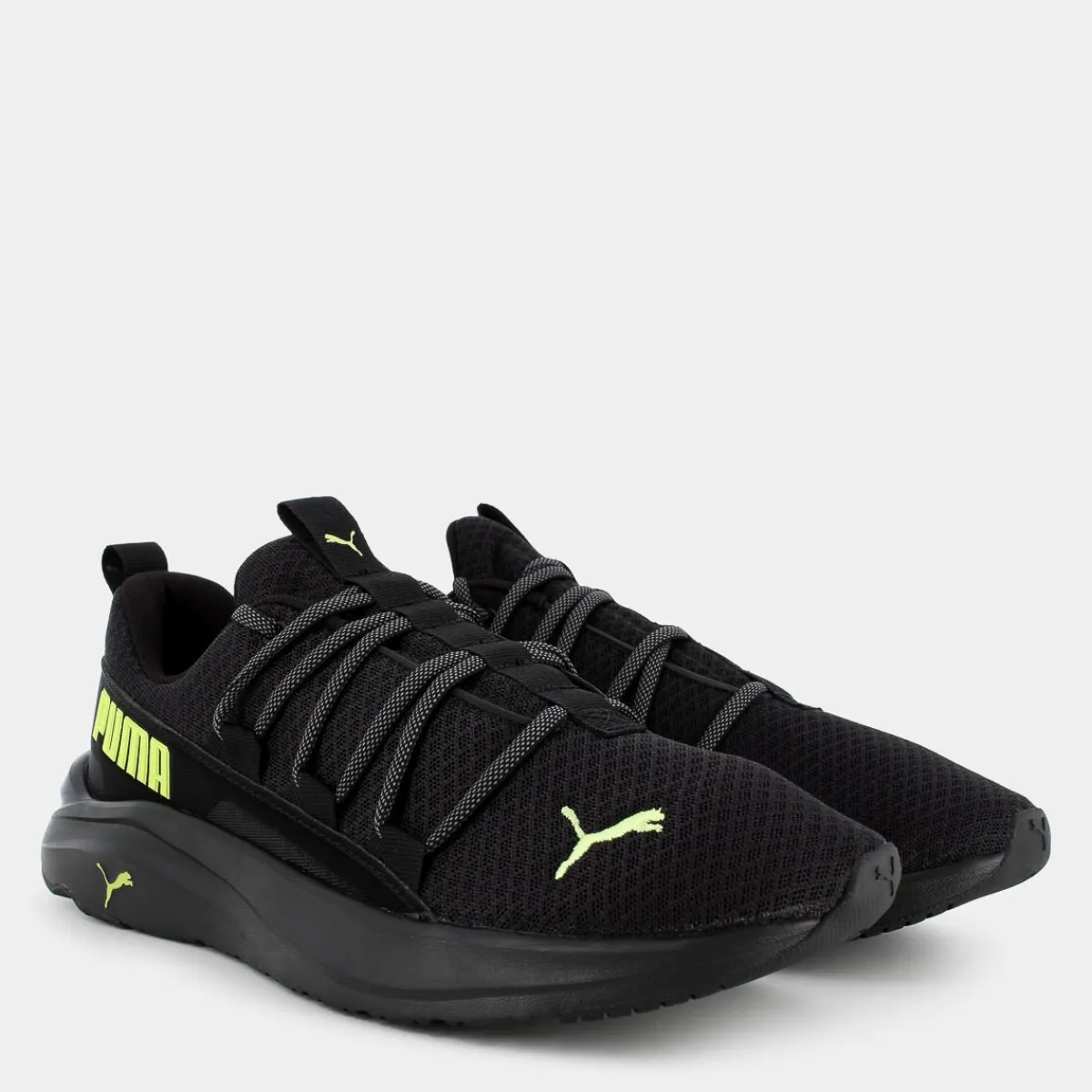 377671SOFTRIDE ONE4ALLBlack-Lime Pow-Cool Dark Gray- SPORTIVE^PUMA New