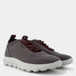 U15BYA0005ZC1EA7SPHERICA AGRAPHITE/WINE- SNEAKERS^GEOX Best