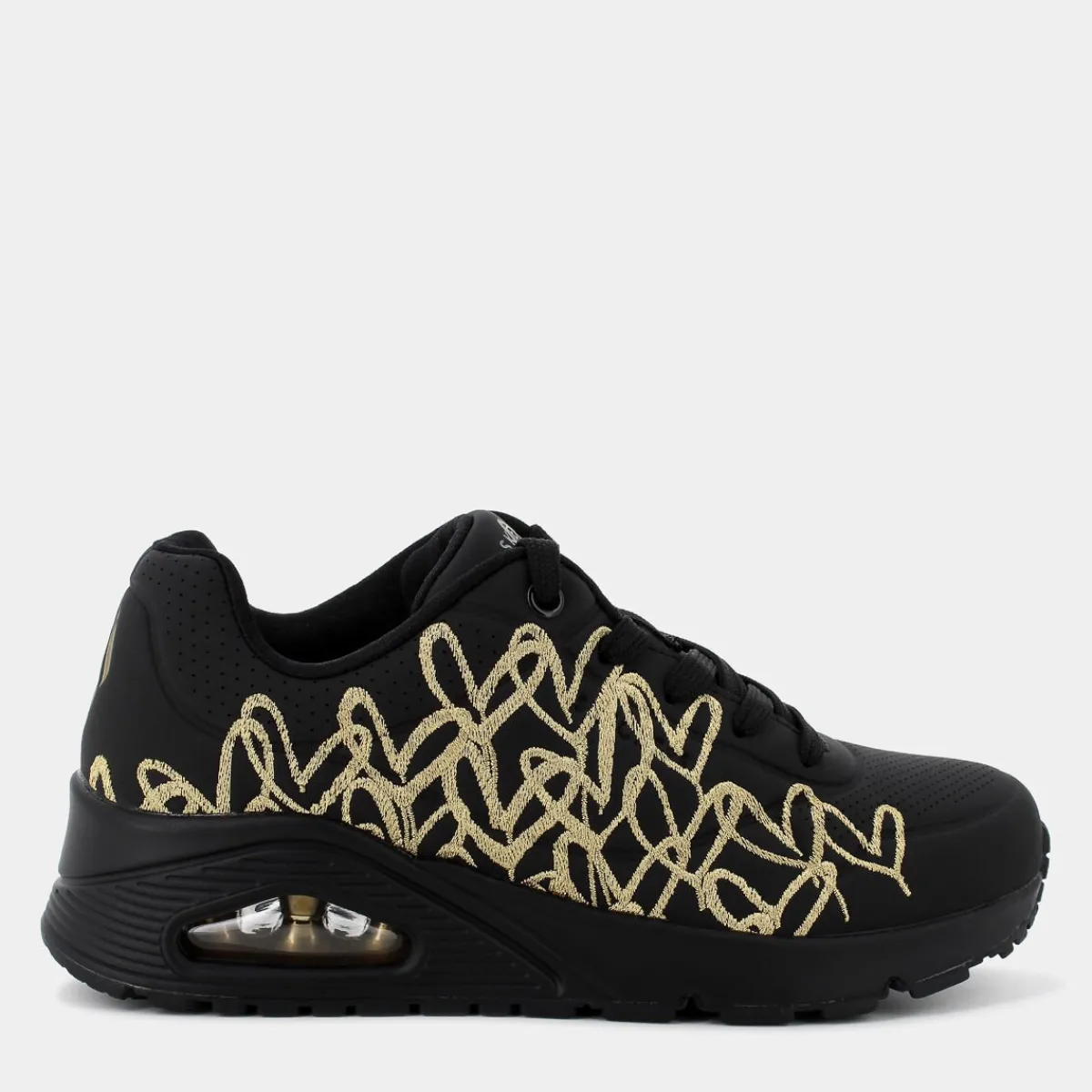 177975UNOBLACK/GOLD- SPORTIVE^SKECHERS Clearance